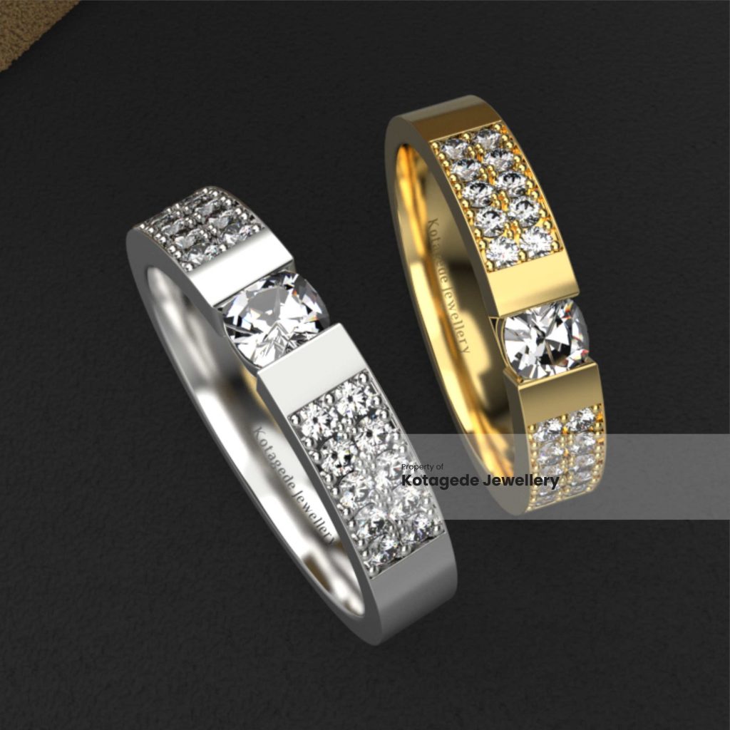 cincin emas kuning luxury